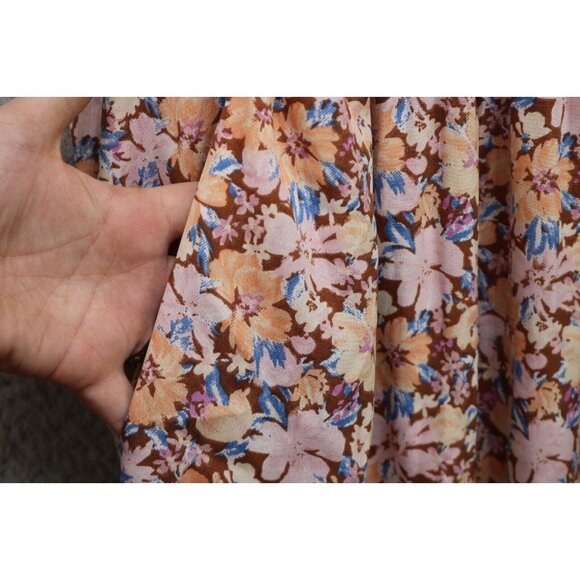 Band of the Free Sweetheart Neckline Long Sleeves Midi Dress-Small-Cottagecore - Picture 9 of 13